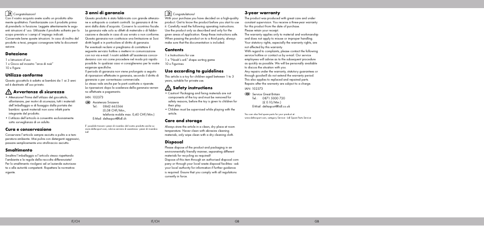 Playtive NOAH‘S ARK SHAPE SORTING GAME User Manual | Page 2 / 2