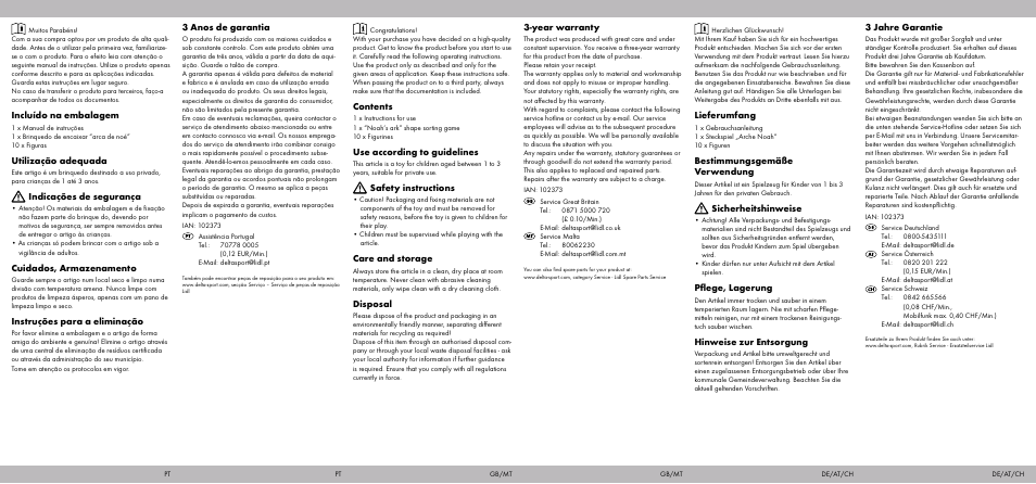 Playtive NOAH‘S ARK SHAPE SORTING GAME User Manual | Page 2 / 2