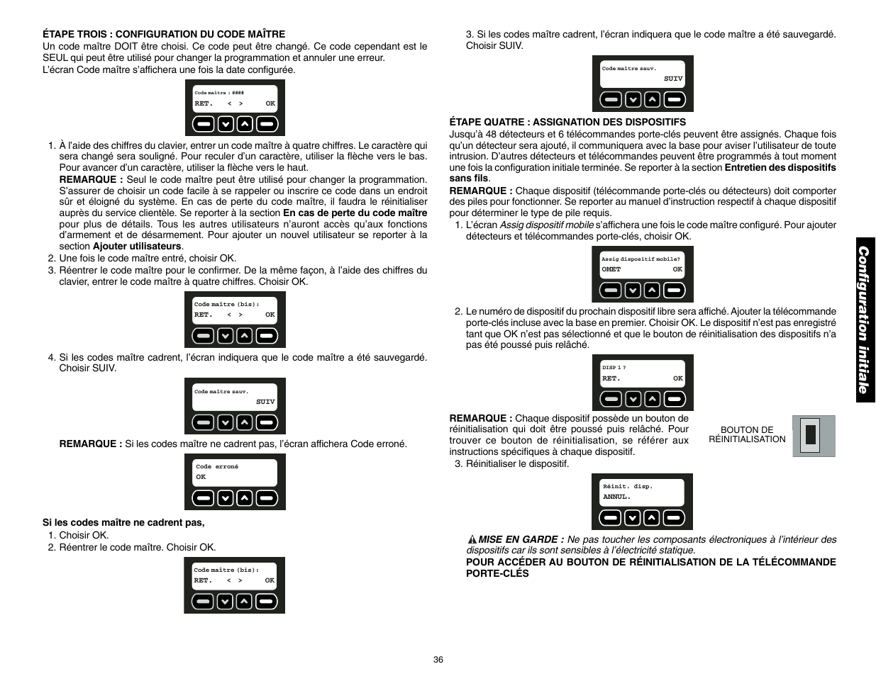 Configuration initiale | DeWalt DS100 User Manual | Page 43 / 104