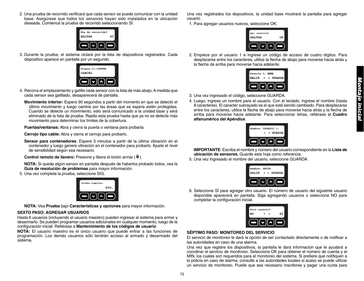 Montaje inicial | DeWalt DS100 User Manual | Page 79 / 104