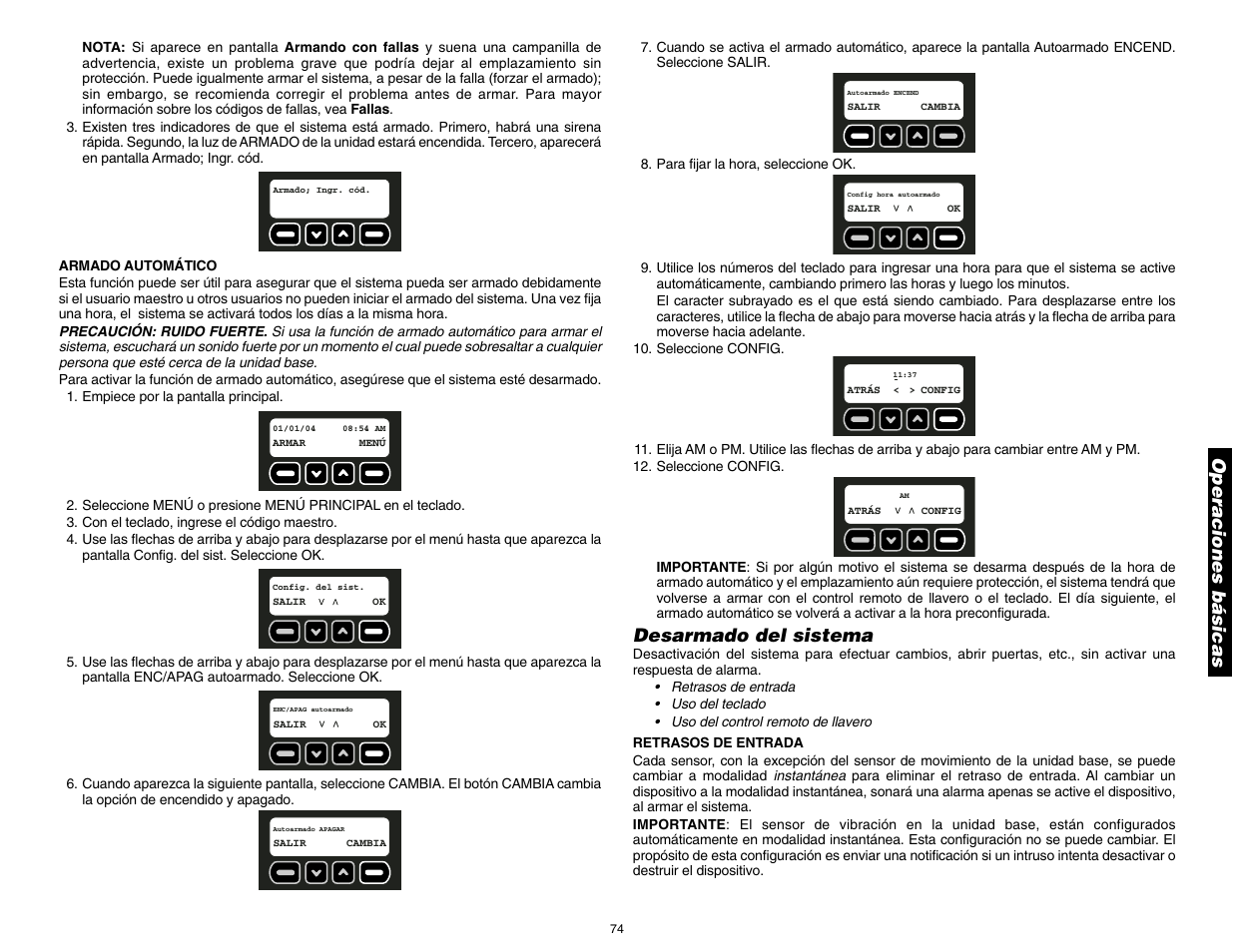 Desarmado del sistema, Operaciones básicas | DeWalt DS100 User Manual | Page 81 / 104