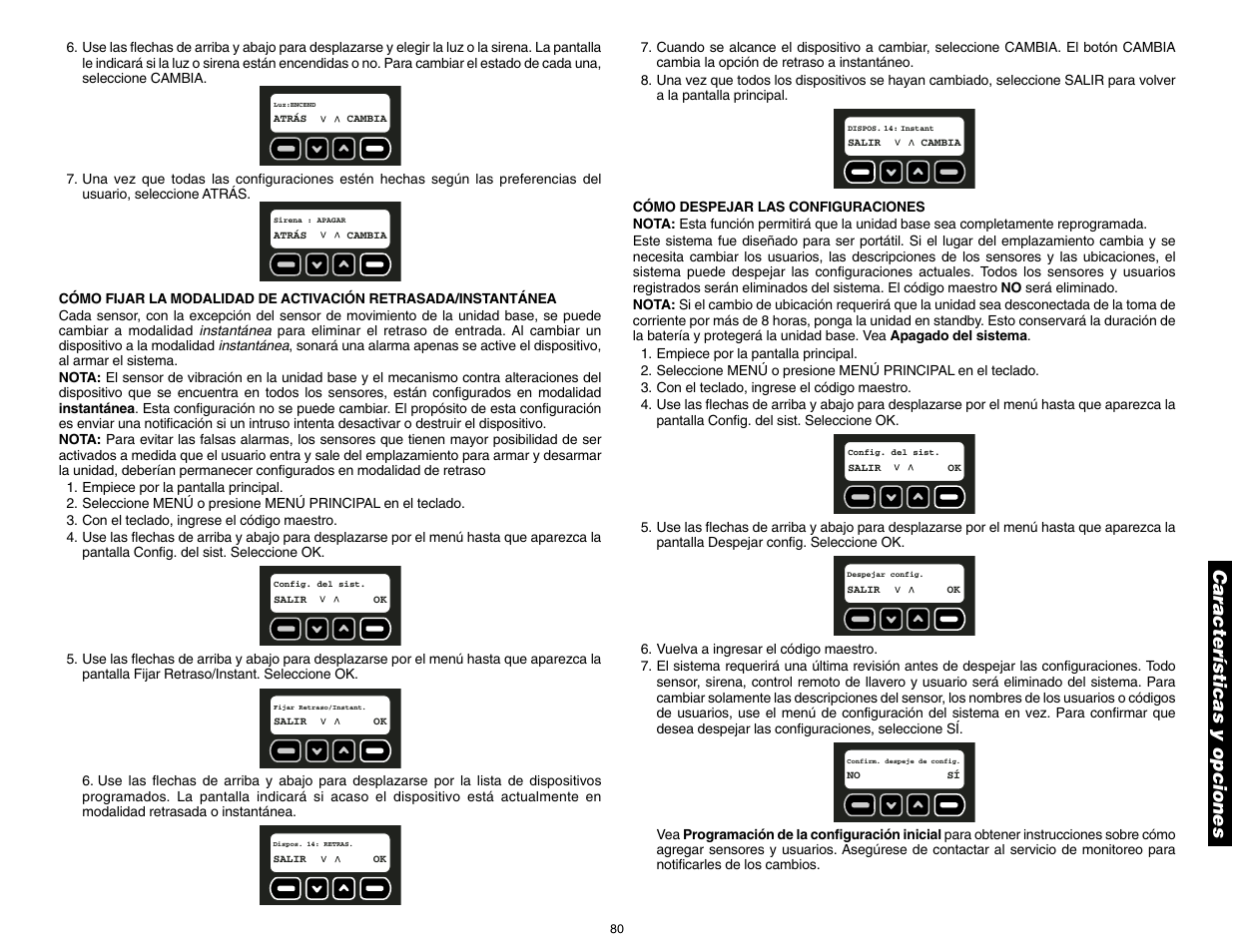 Características y opciones | DeWalt DS100 User Manual | Page 87 / 104