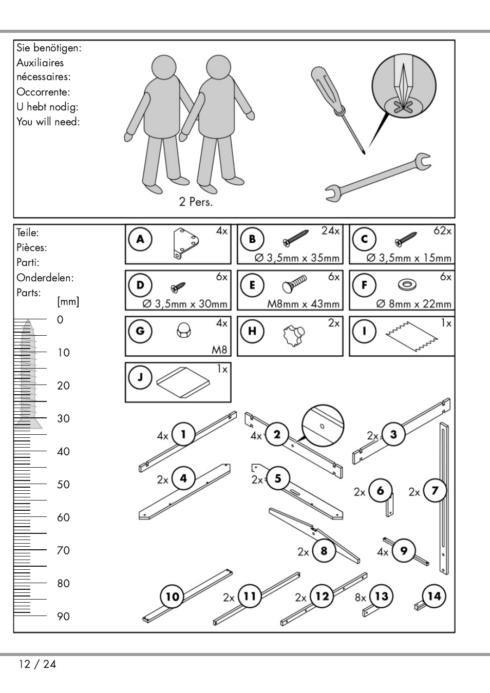 Playtive Sandpit User Manual | Page 12 / 24