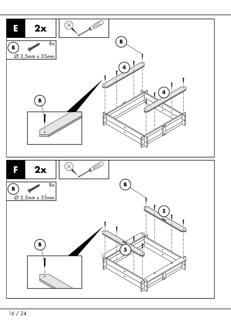 Playtive Sandpit User Manual | Page 16 / 24