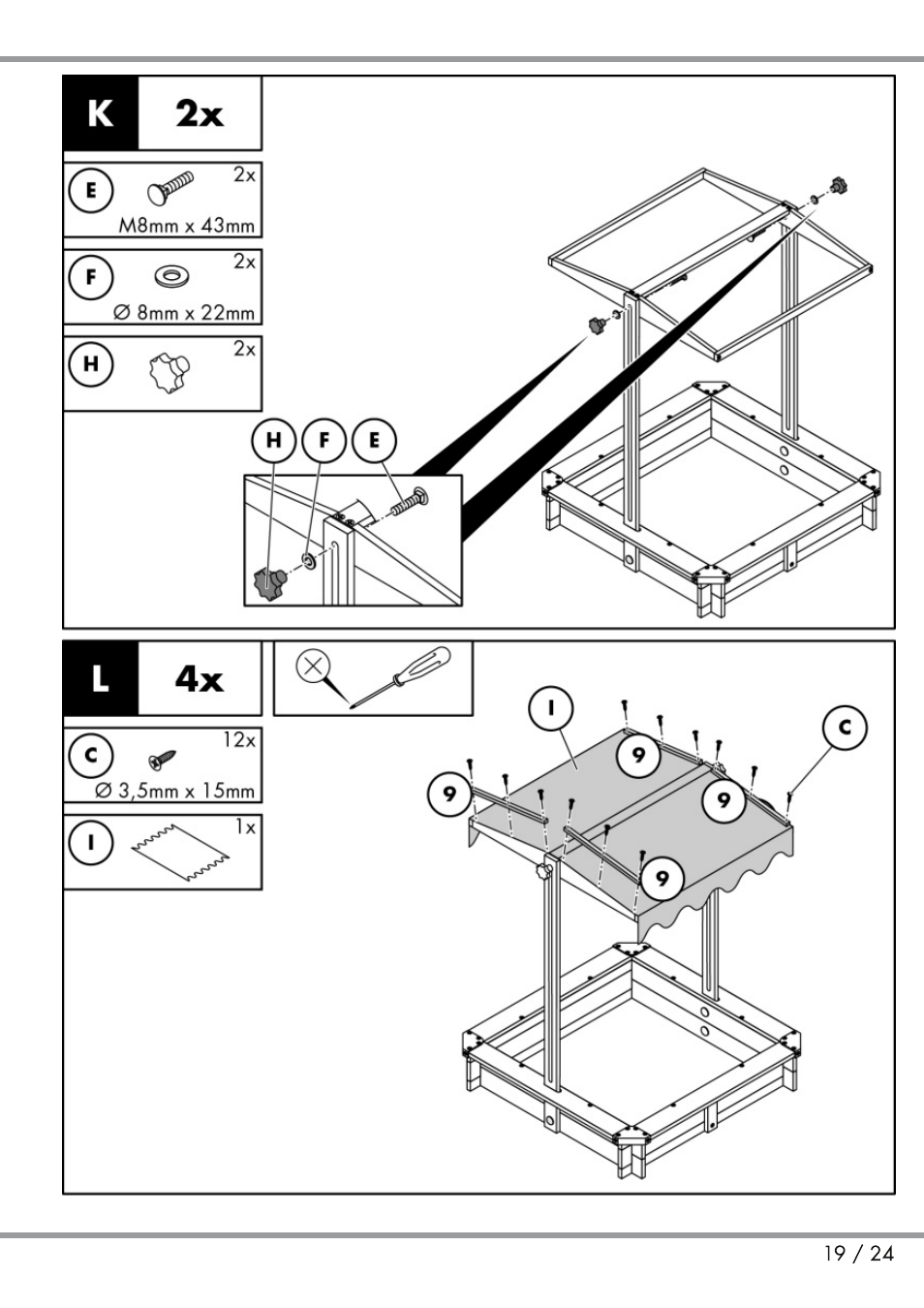 Playtive Sandpit User Manual | Page 19 / 24