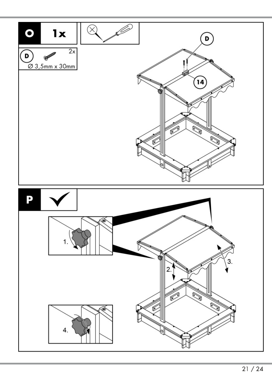 Playtive Sandpit User Manual | Page 21 / 24