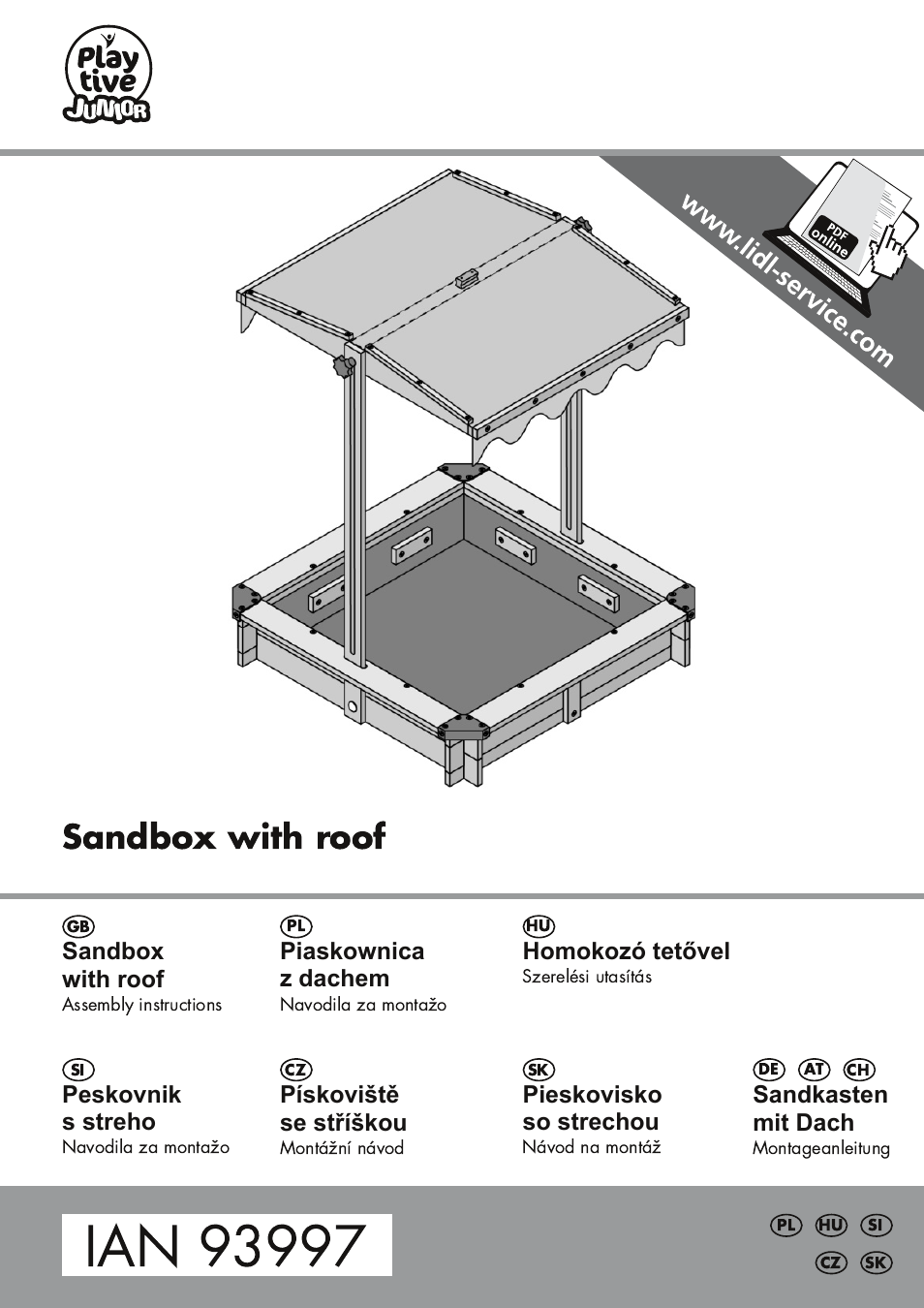 Playtive Sandpit User Manual | 20 pages