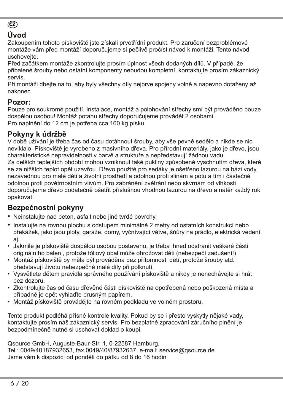 Playtive Sandpit User Manual | Page 6 / 20