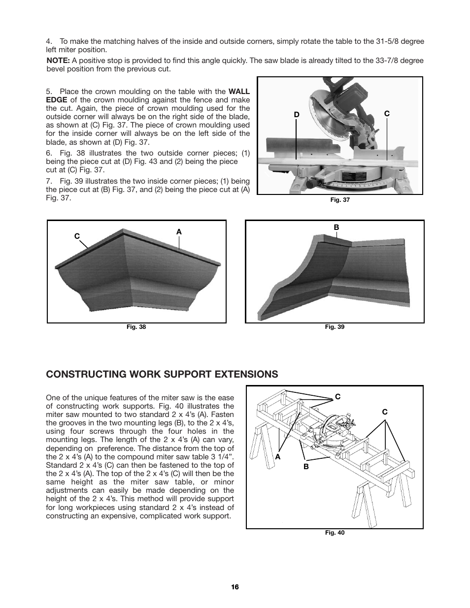 Constructing work support extensions | Delta 36-255 User Manual | Page 16 / 21