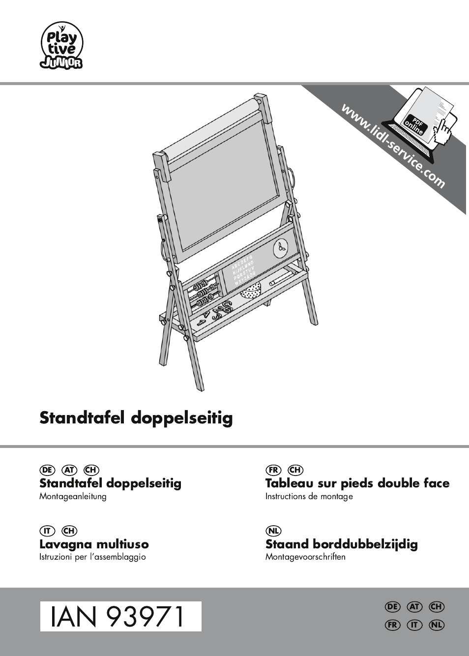 Playtive Kids' Easel User Manual | 12 pages