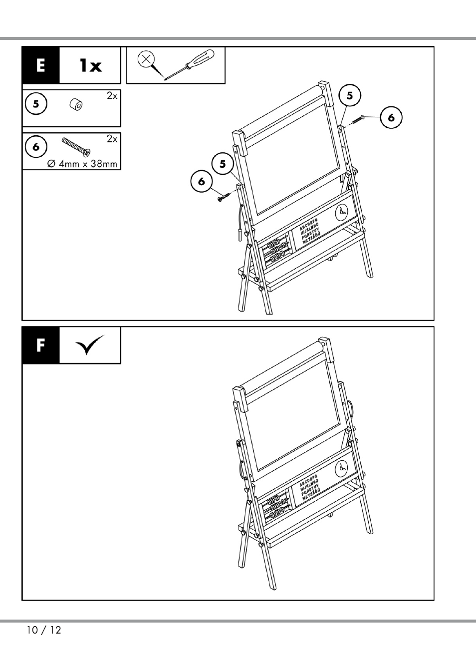 Playtive Kids' Easel User Manual | Page 10 / 12