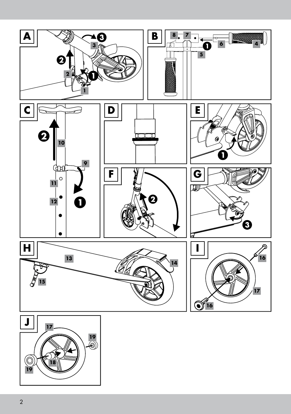 Ef g a | Playtive Aluminium Scooter User Manual | Page 2 / 24