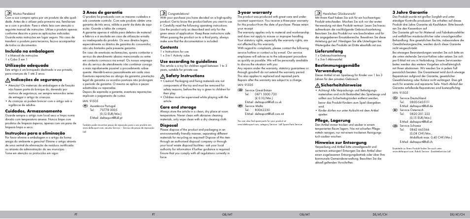 Playtive 5-in-1 Activity Cube User Manual | Page 2 / 2