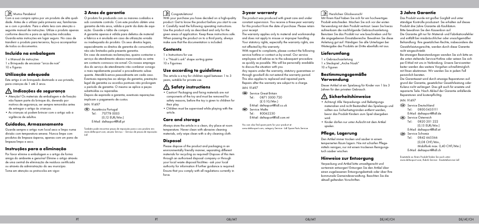 Playtive NOAH‘S ARK SHAPE SORTING GAME User Manual | Page 2 / 2