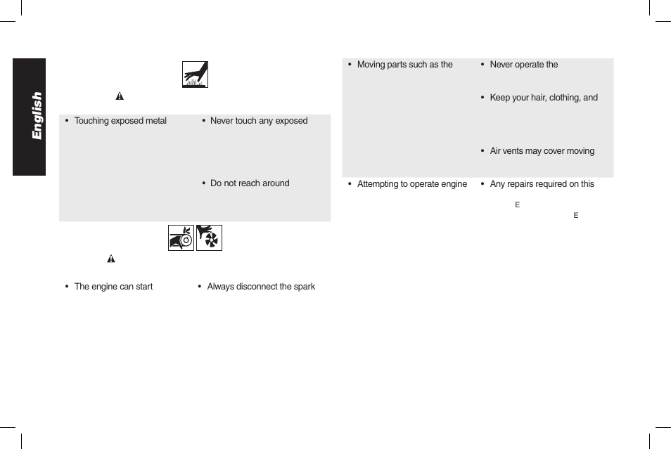 English | DeWalt ENGINES DW177F User Manual | Page 6 / 18