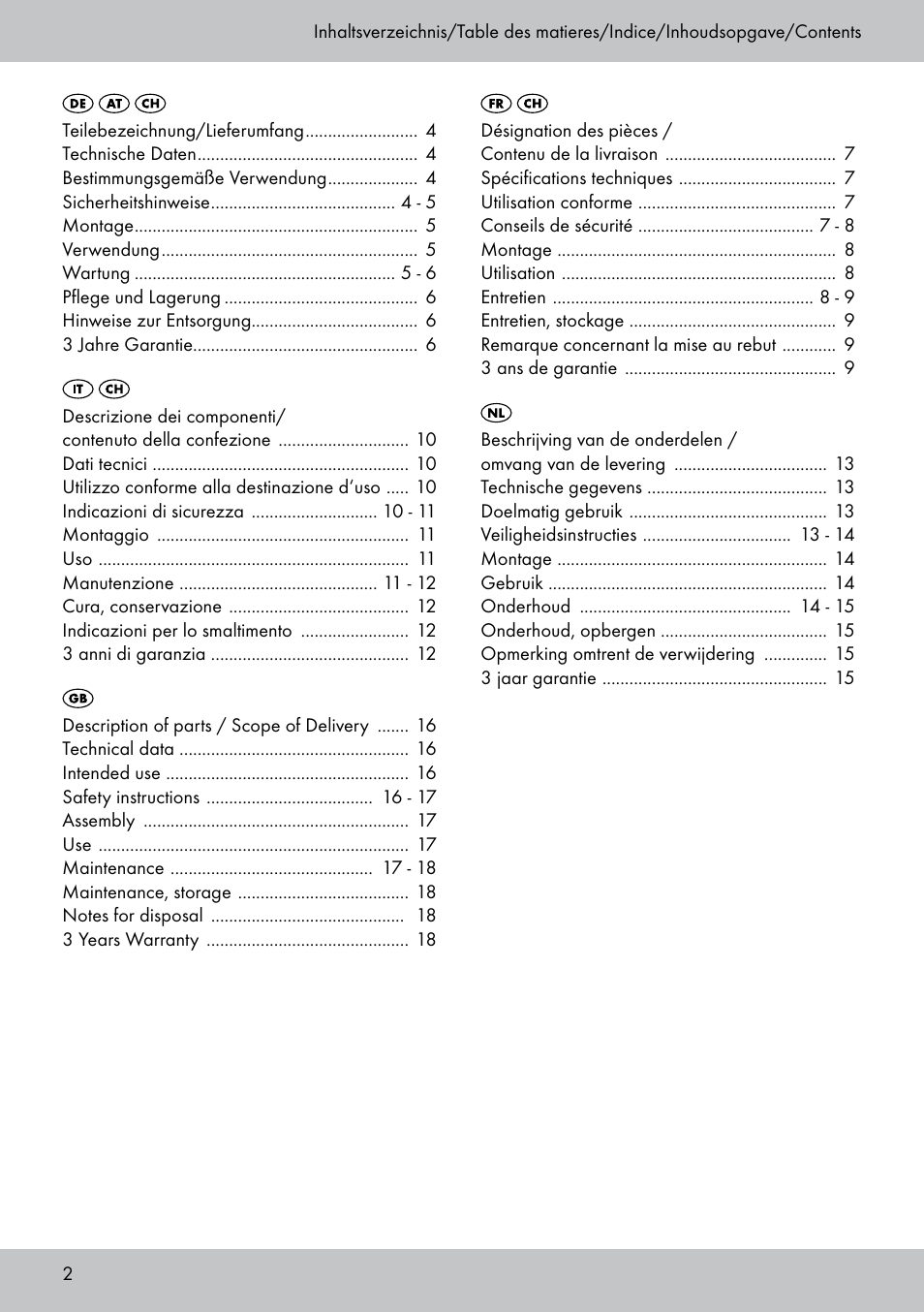 Playtive Tri Scooter User Manual | Page 2 / 20