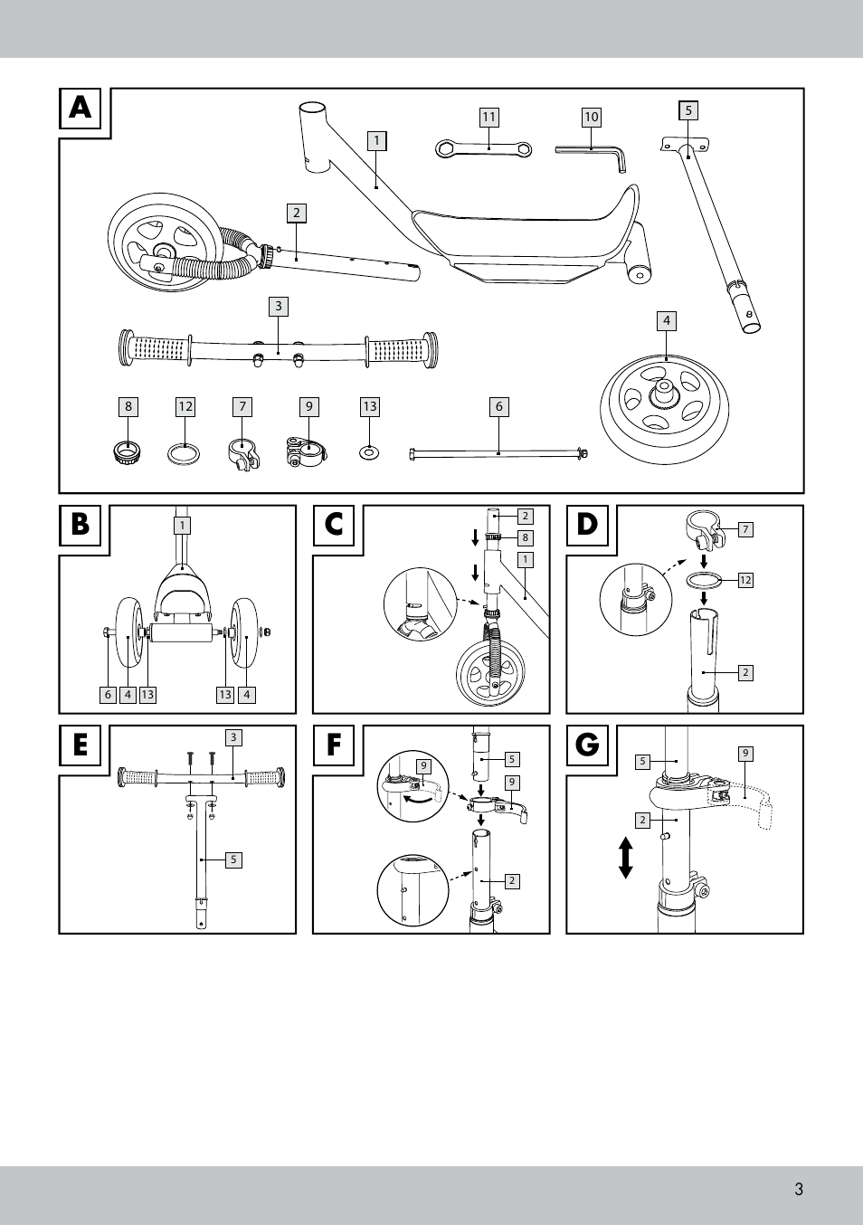 Playtive Tri Scooter User Manual | Page 3 / 20