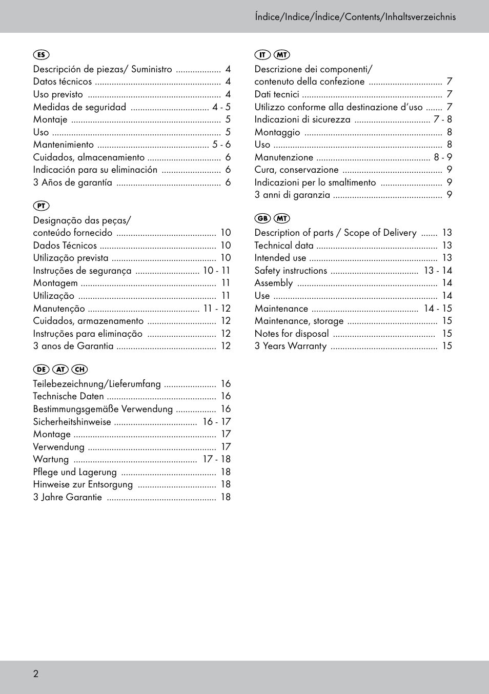 Playtive Tri Scooter User Manual | Page 2 / 20