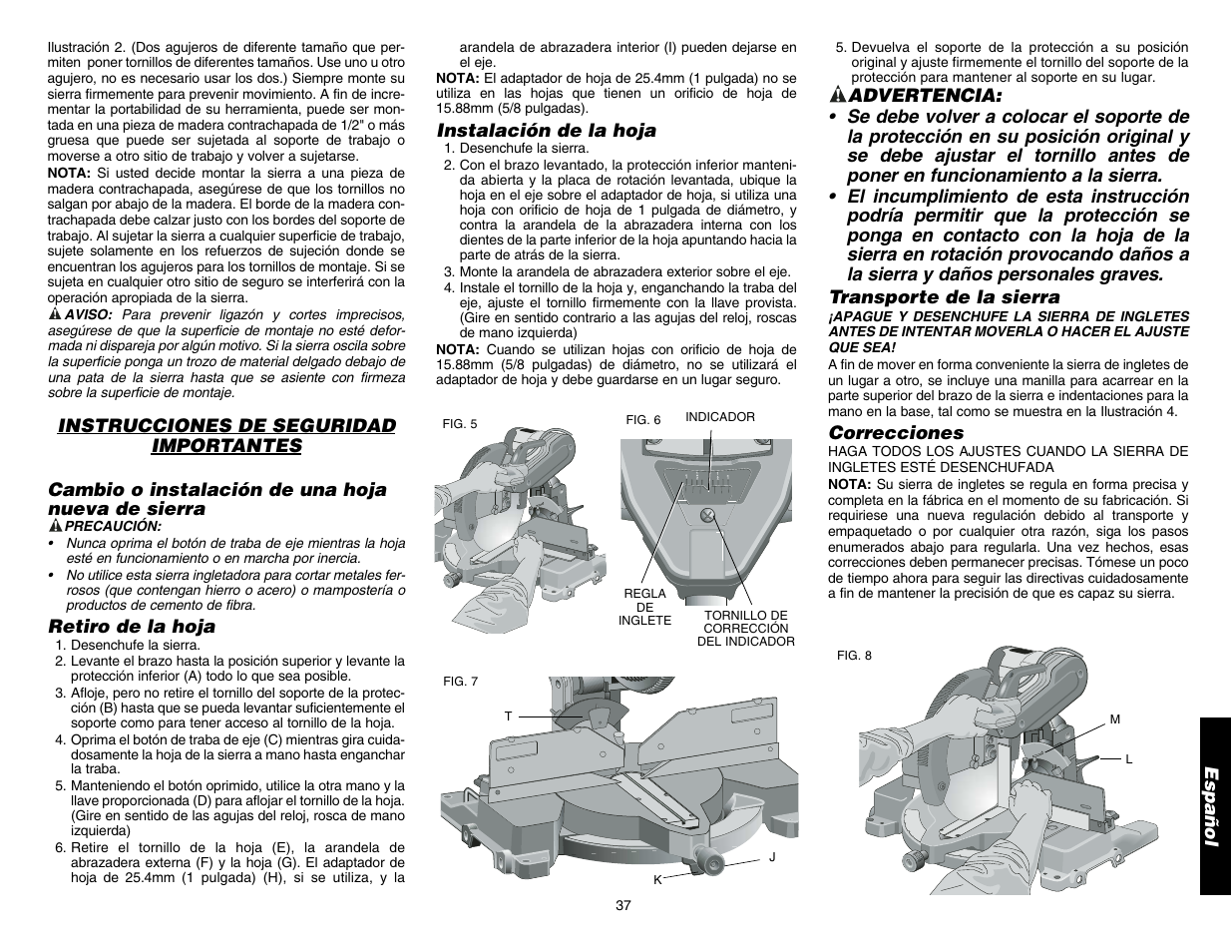 DeWalt DW706 User Manual | Page 39 / 52