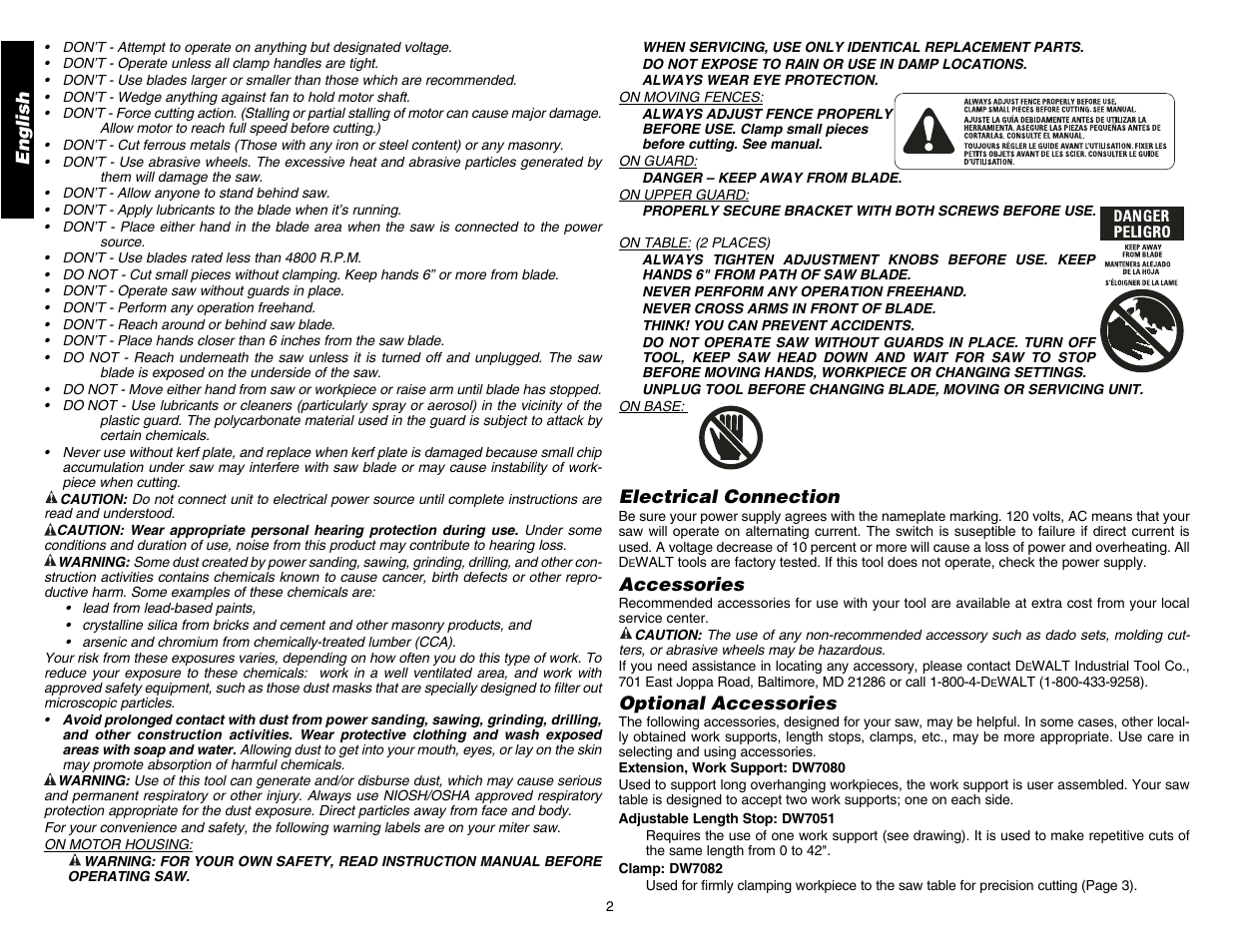 DeWalt DW706 User Manual | Page 4 / 52