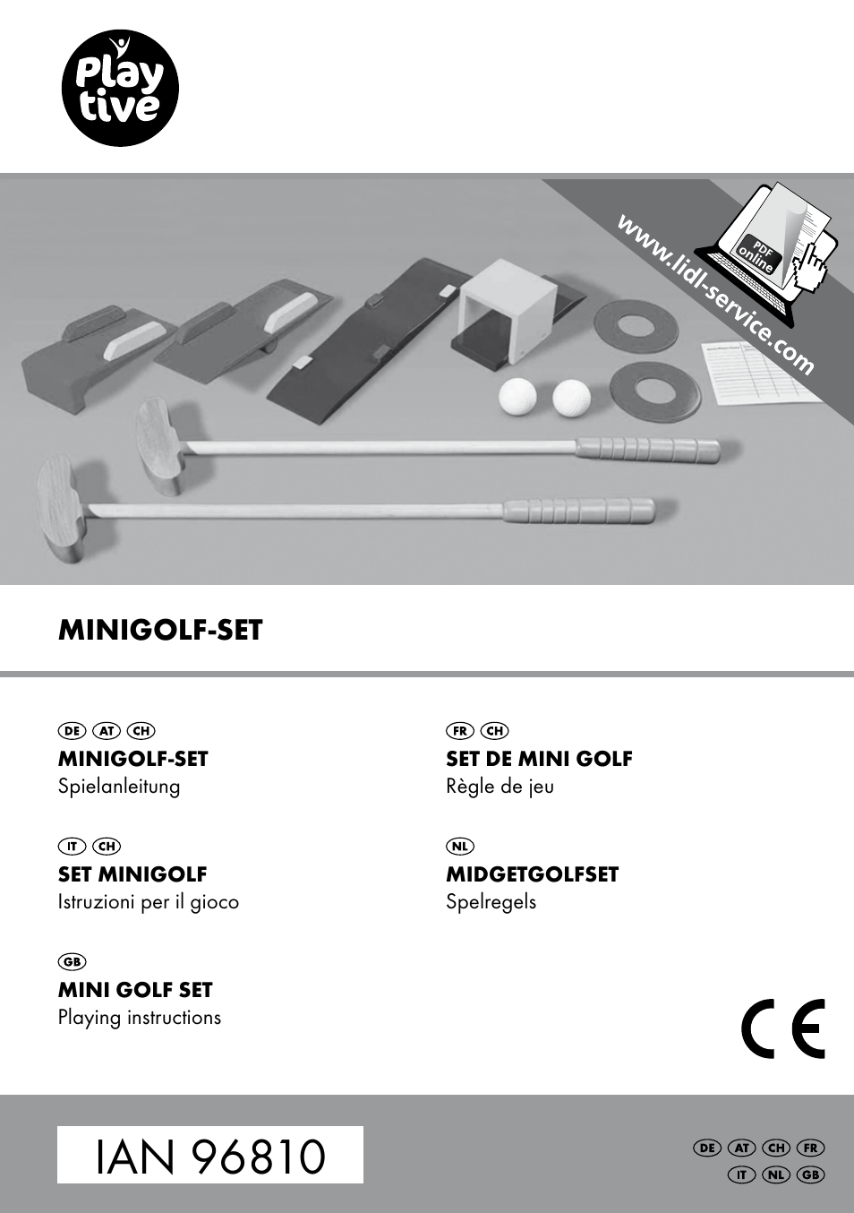 Playtive MINI GOLF SET User Manual | 12 pages