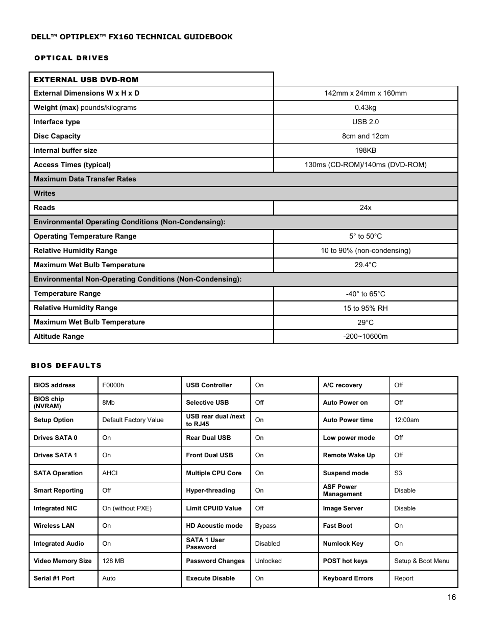 Dell OptiPlex FX160 User Manual | Page 16 / 20