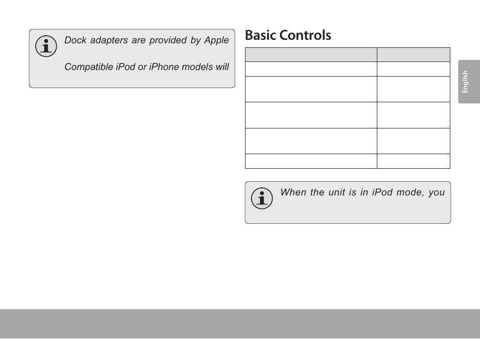Connecting an auxiliary device, Basic controls | COBY CSMP175 User Manual | Page 11 / 62