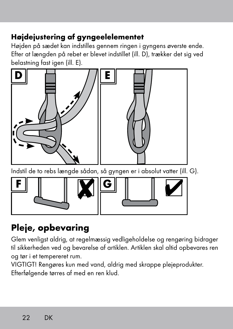 Playtive Swing Brettschaukel User Manual | Page 20 / 40