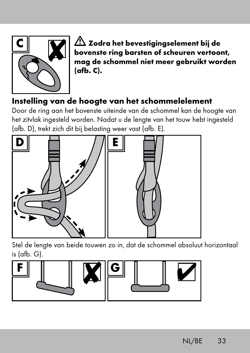 Playtive Swing Brettschaukel User Manual | Page 31 / 40