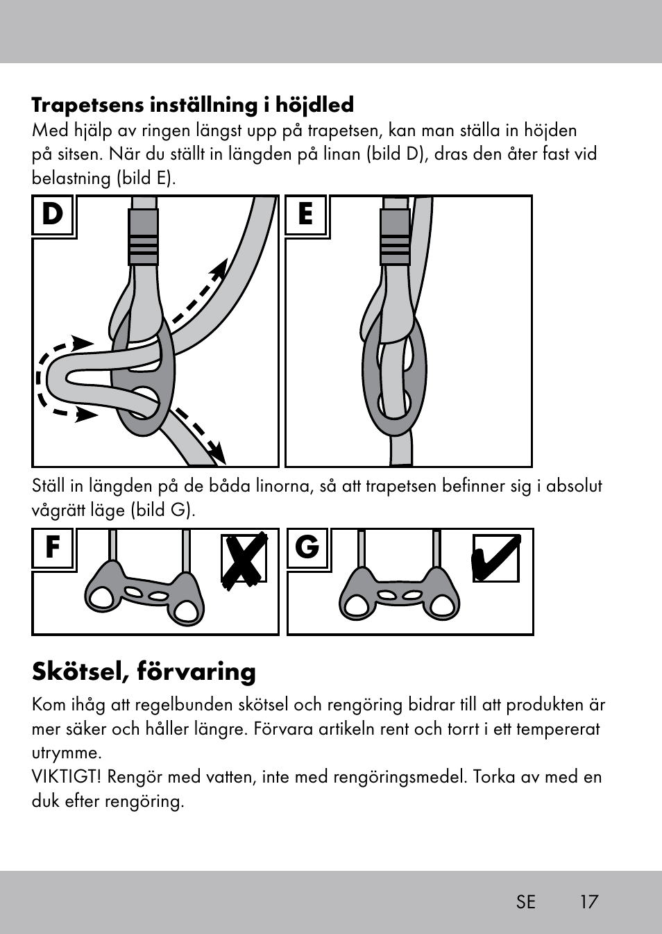 Playtive Swing Trapezschaukel User Manual | Page 15 / 40