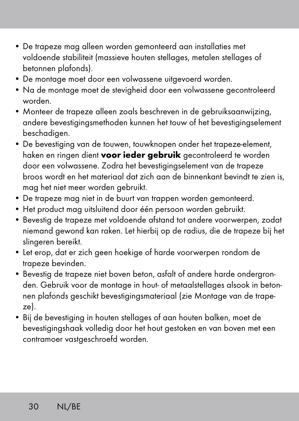 Playtive Swing Trapezschaukel User Manual | Page 28 / 40