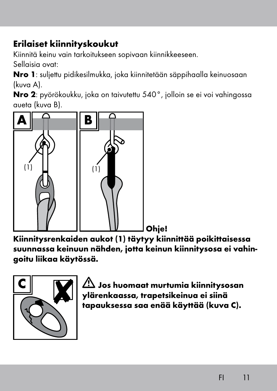 Playtive Swing Trapezschaukel User Manual | Page 9 / 40