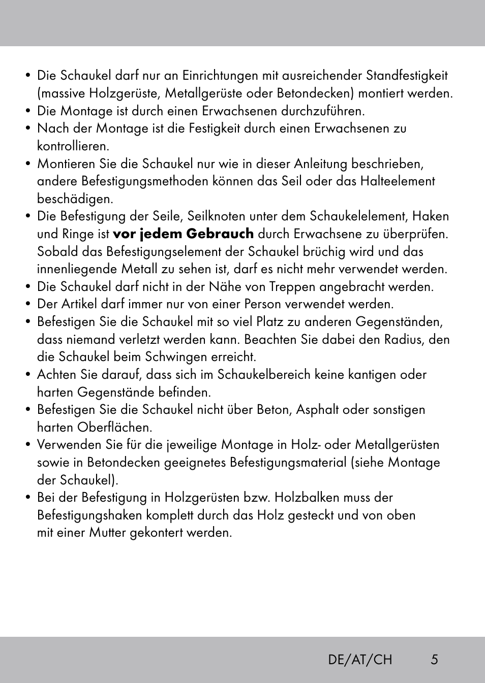 Playtive Swing Tellerschaukel User Manual | Page 3 / 28