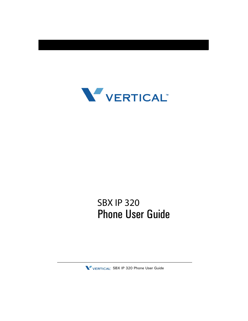 Vertical SBX IP 320 User Manual | 124 pages