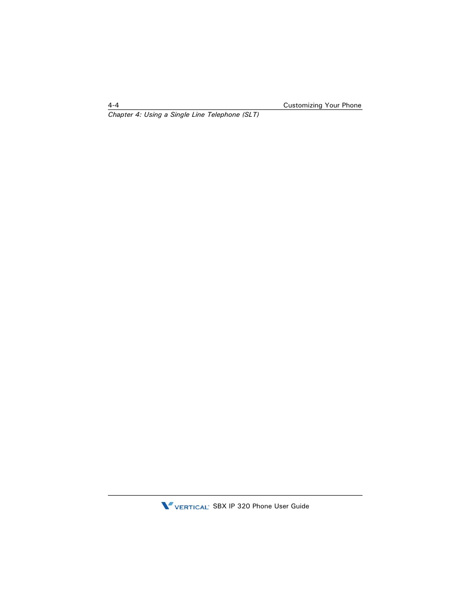 Message waiting, Customizing your phone, Programming your station name | Recording voice announcements, Date & time prompt, Message waiting -4, Customizing your phone -4 | Vertical SBX IP 320 User Manual | Page 100 / 124