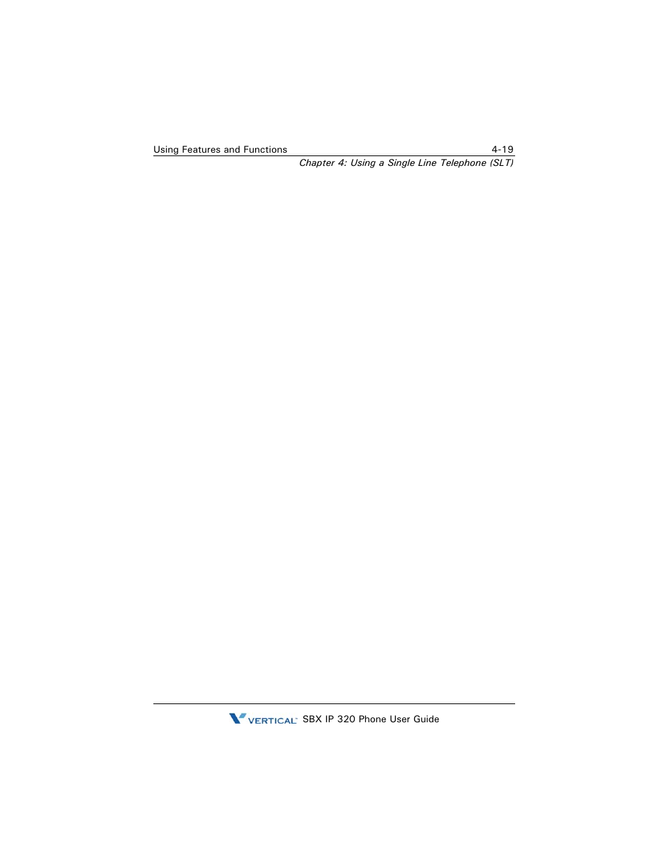 Voice mail, Checking voice mail messages, Voice mail -19 | Vertical SBX IP 320 User Manual | Page 115 / 124