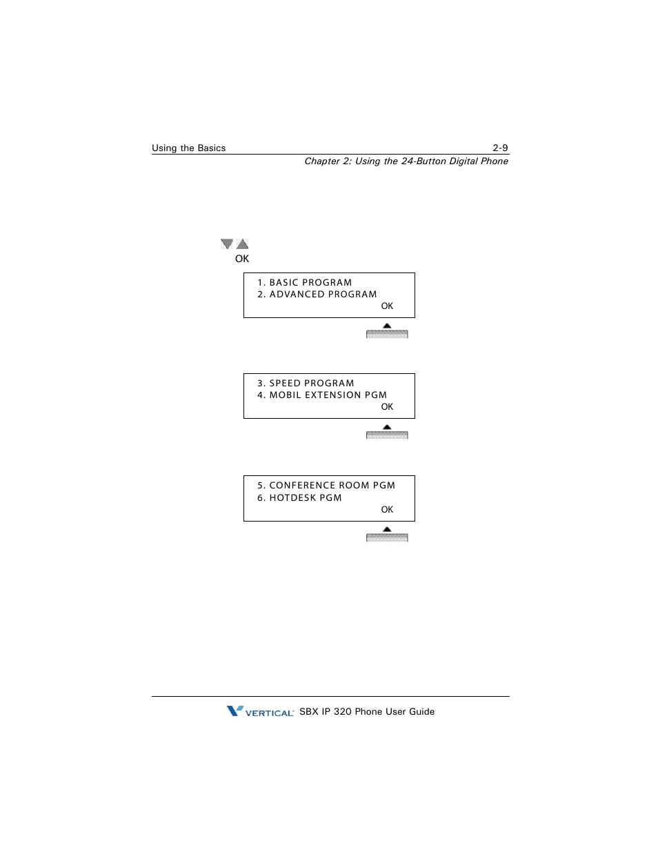 Station programming menu overview, Station programming menu overview -9 | Vertical SBX IP 320 User Manual | Page 25 / 124