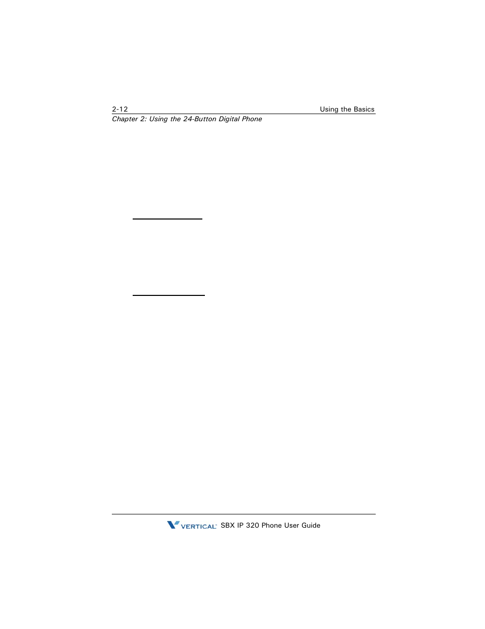 Making and answering calls, Making calls, Making and answering calls -12 | Vertical SBX IP 320 User Manual | Page 28 / 124