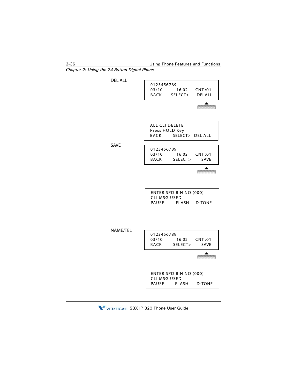 Vertical SBX IP 320 User Manual | Page 52 / 124