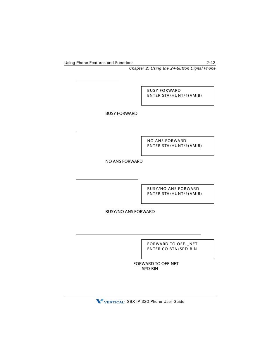 Vertical SBX IP 320 User Manual | Page 59 / 124