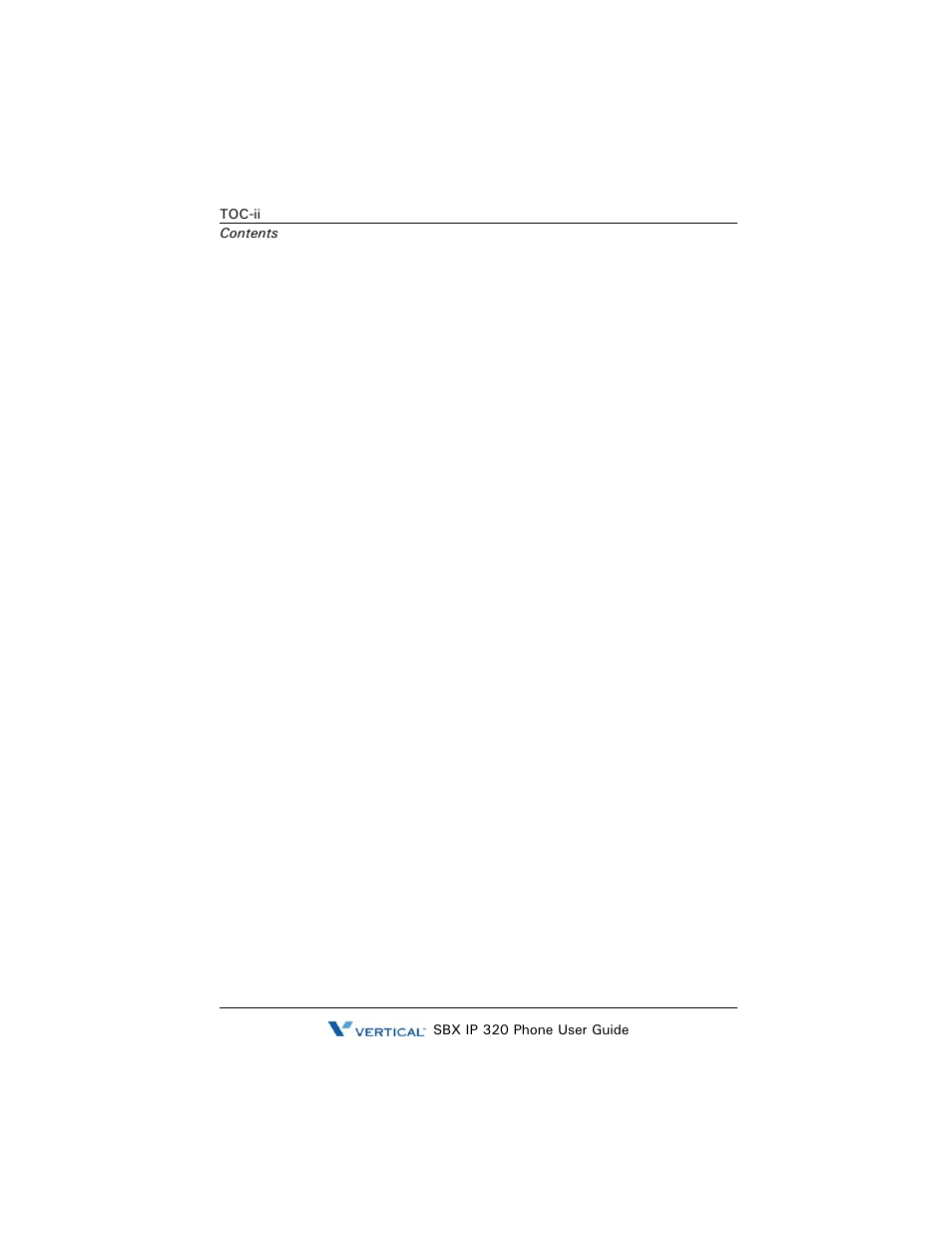Vertical SBX IP 320 User Manual | Page 6 / 124