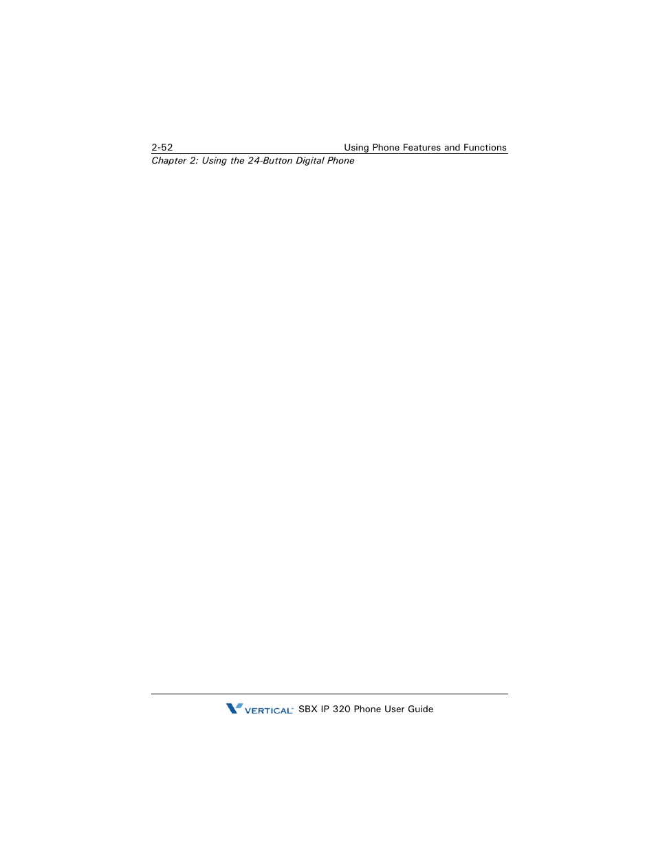 Parking, System park, Parking -52 | Vertical SBX IP 320 User Manual | Page 68 / 124