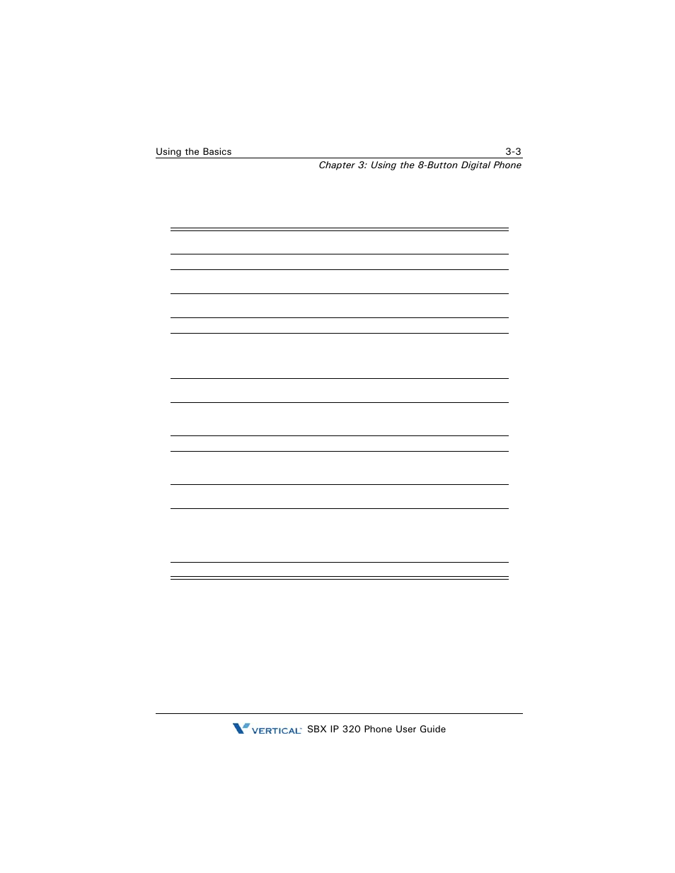 Phone buttons and features | Vertical SBX IP 320 User Manual | Page 85 / 124