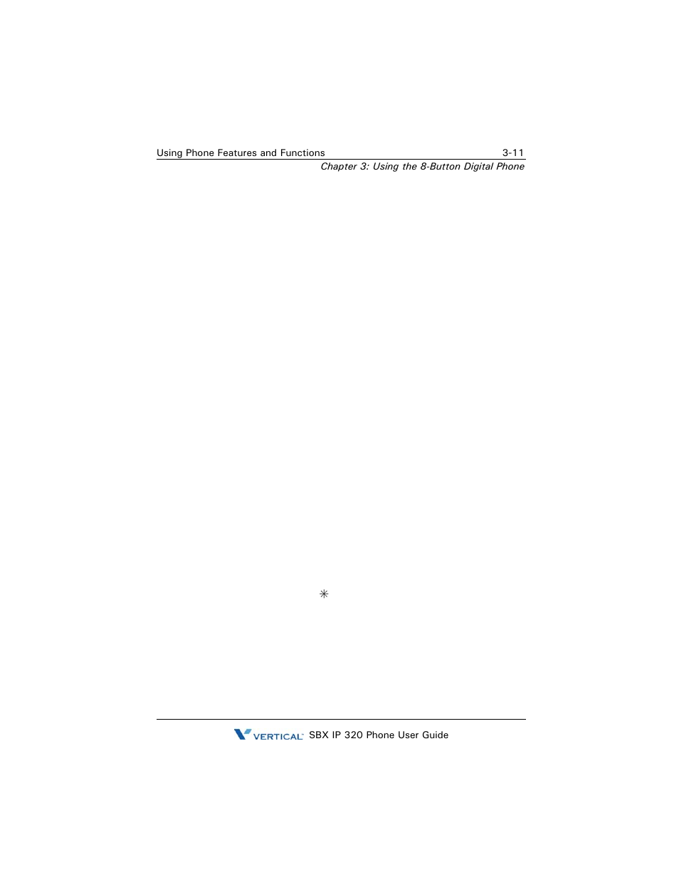 Pickup, Extension, Group | Redial (last number), Pickup -11 redial (last number) -11 | Vertical SBX IP 320 User Manual | Page 93 / 124