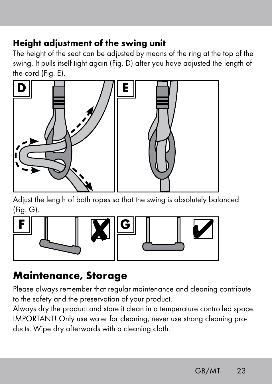 Playtive Swing Brettschaukel User Manual | Page 21 / 28