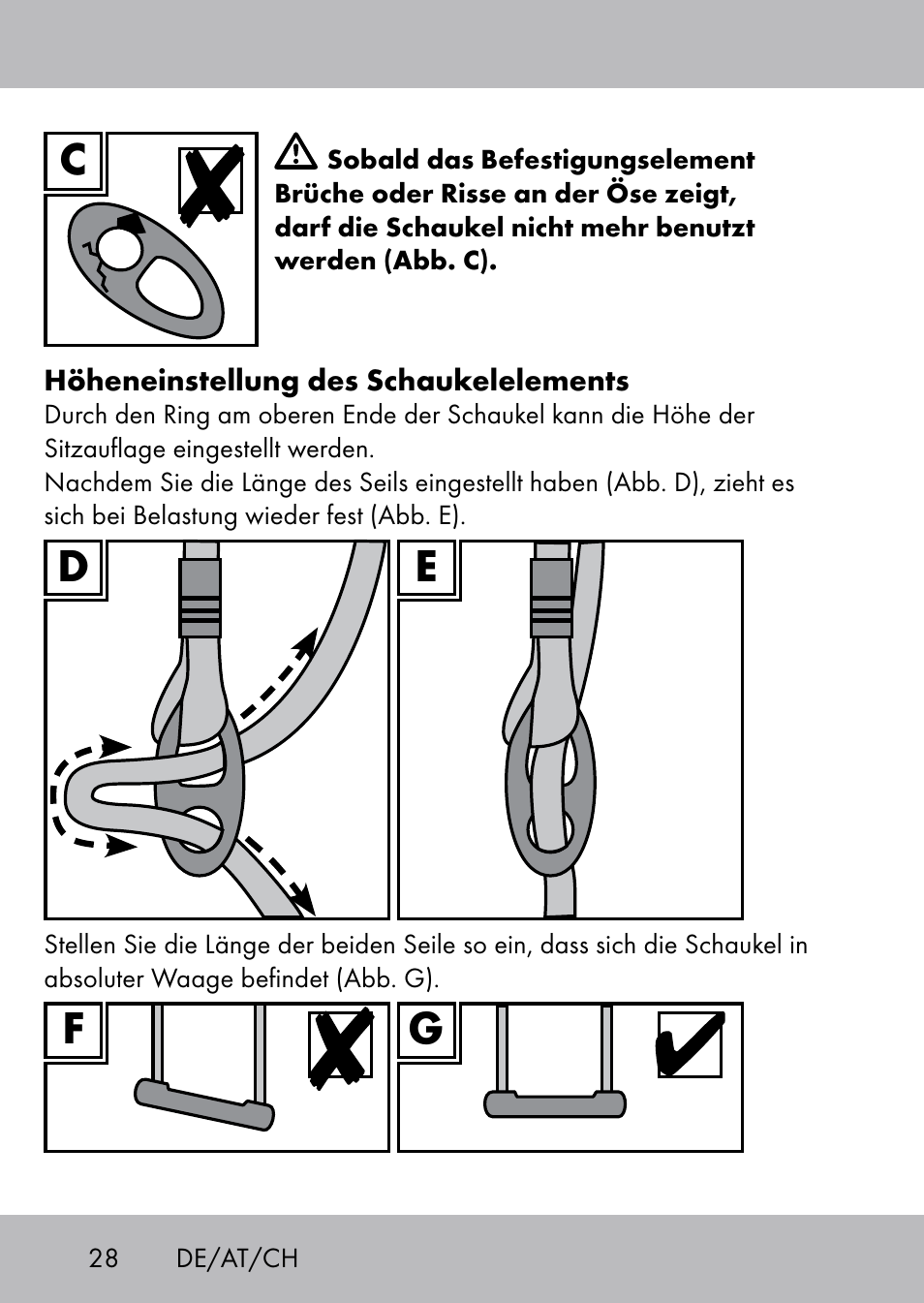 Playtive Swing Brettschaukel User Manual | Page 26 / 28