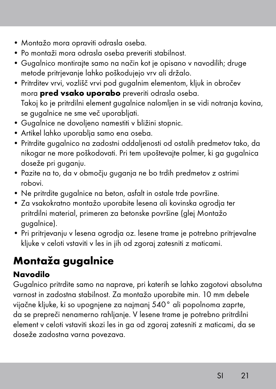 Montaža gugalnice | Playtive Swing Brettschaukel User Manual | Page 19 / 40