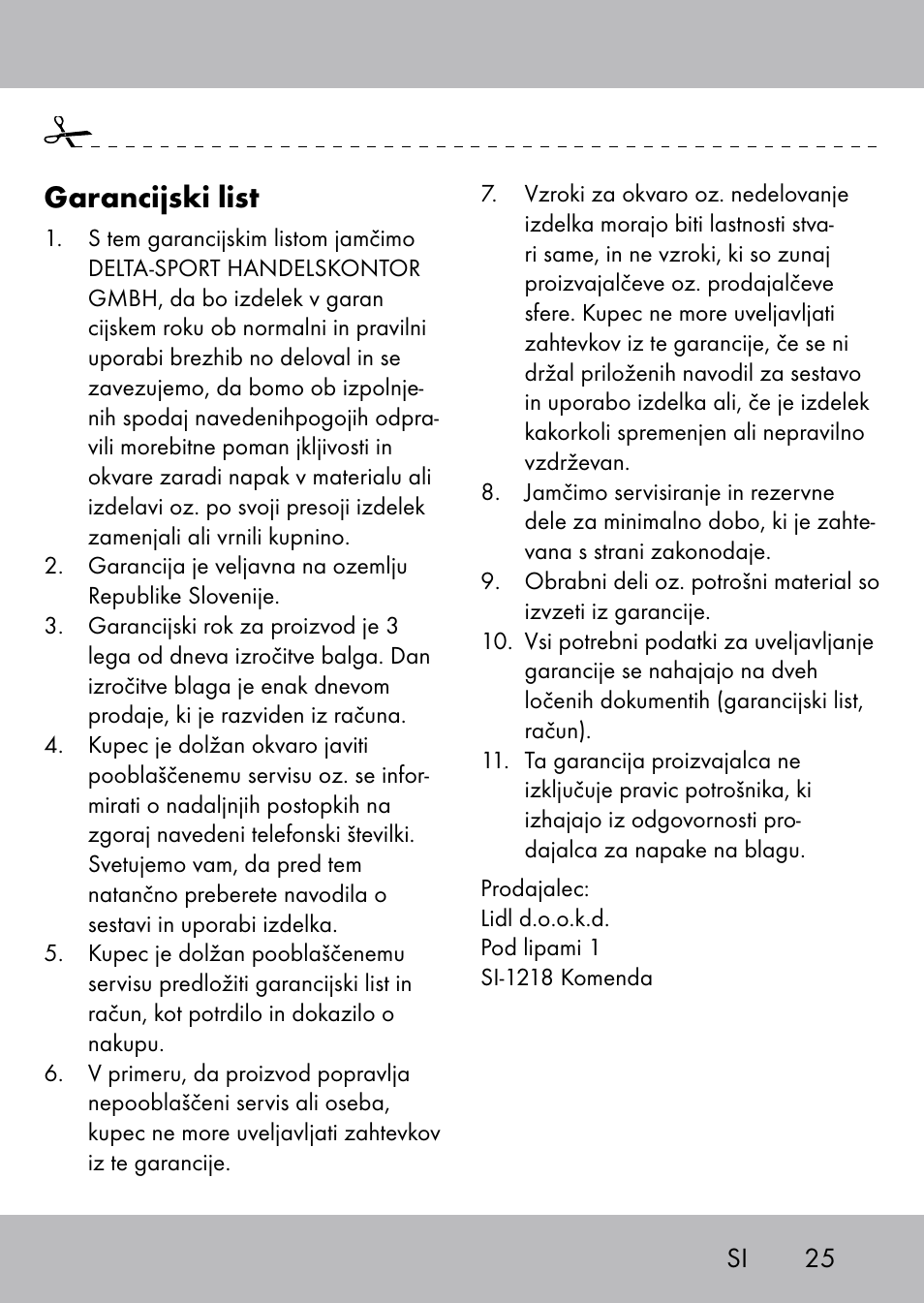 Garancijski list | Playtive Swing Brettschaukel User Manual | Page 23 / 40