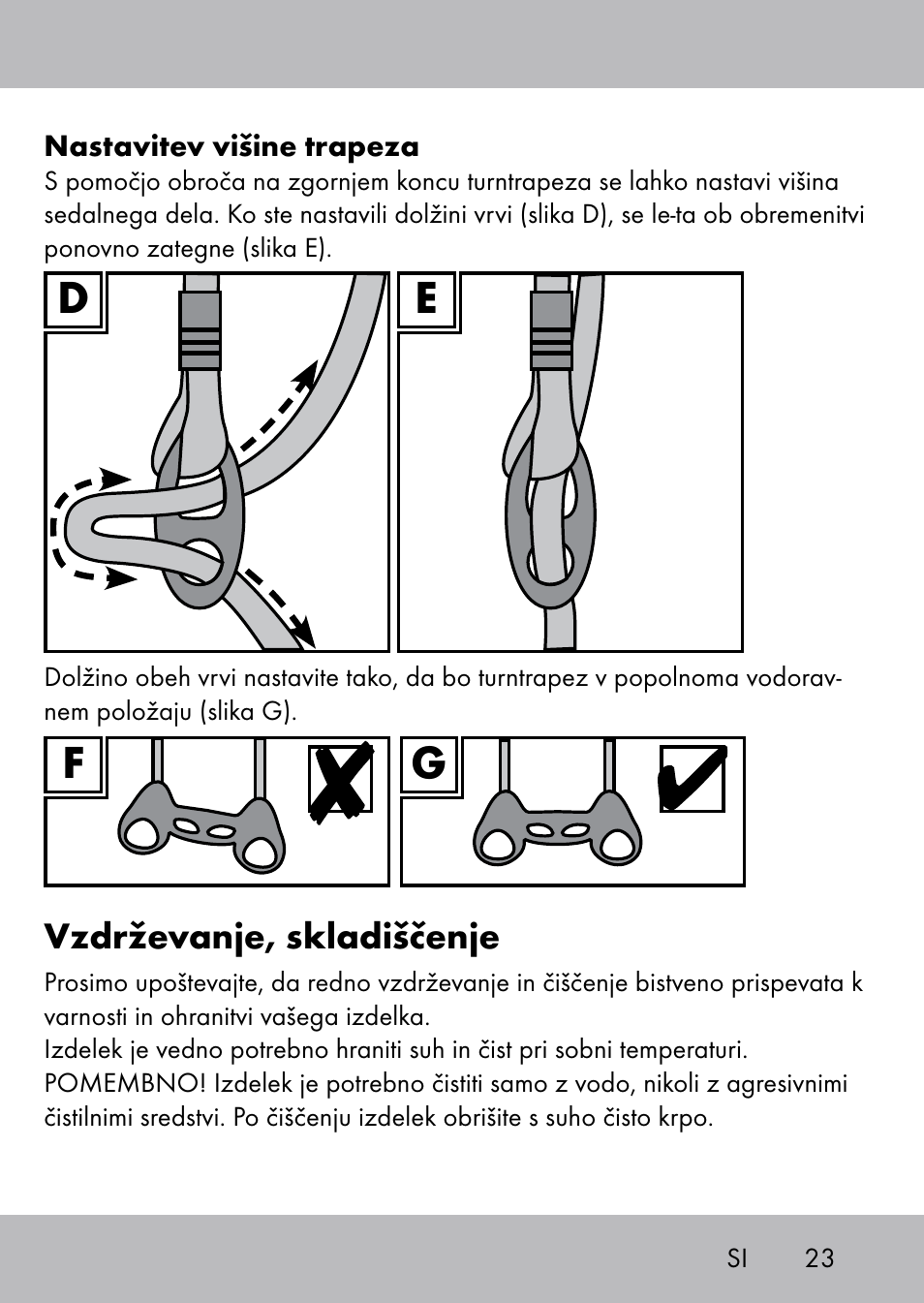 Playtive Swing Trapezschaukel User Manual | Page 21 / 40