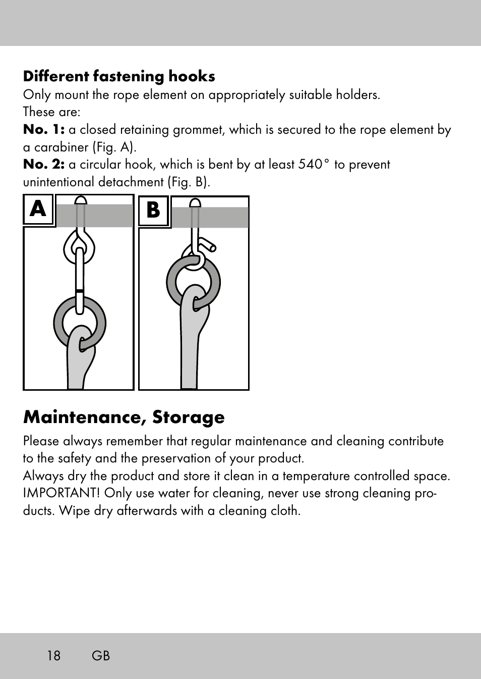 Maintenance, storage | Playtive Swing StyleB User Manual | Page 16 / 20